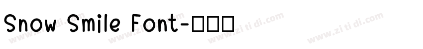Snow Smile Font字体转换